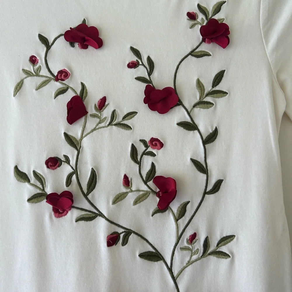 Biscotti girl’s Dress Cream and Red - Picture 5 of 15